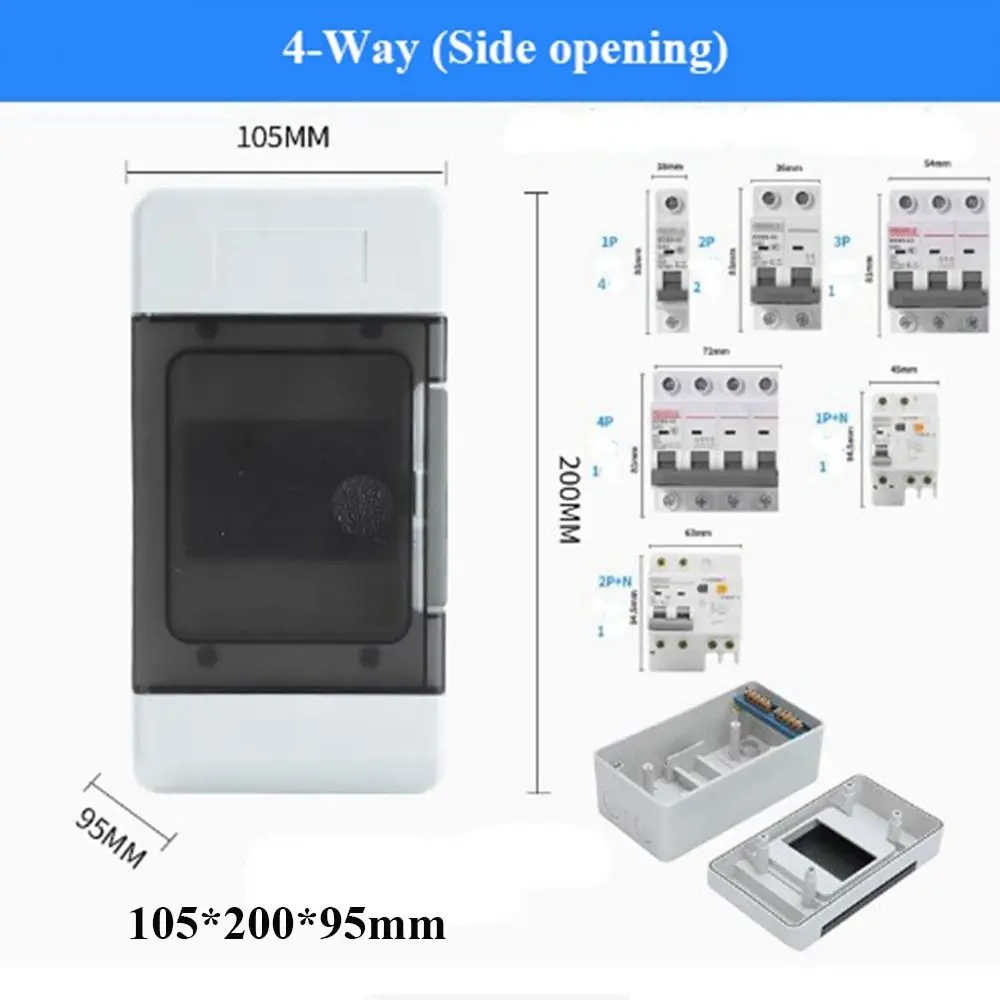 Scatola di giunzione impermeabile Custodia elettrica in plastica IP65 per PC serie HT 4/5/8/12/15/3-4/4-6/6-8/8-10/10-12WAY