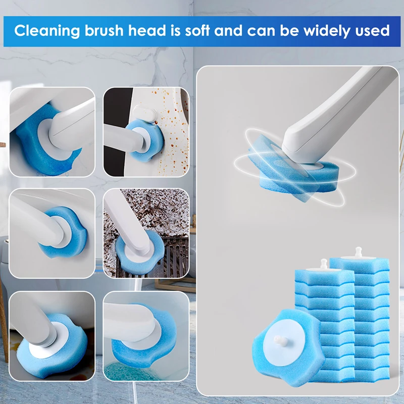 Disposable Toilet Cleaning System Disposable Toilet Flushable Refill Fresh Brush Flushable Refills - 48 Refills