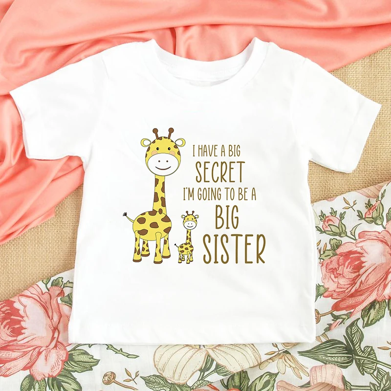 I\'m Being Promoted To Big Sister 2022 Kids T-Shirt Childrens T Shirt Baby Announcement Top Toddler Tshirt Summer Casual Clothes