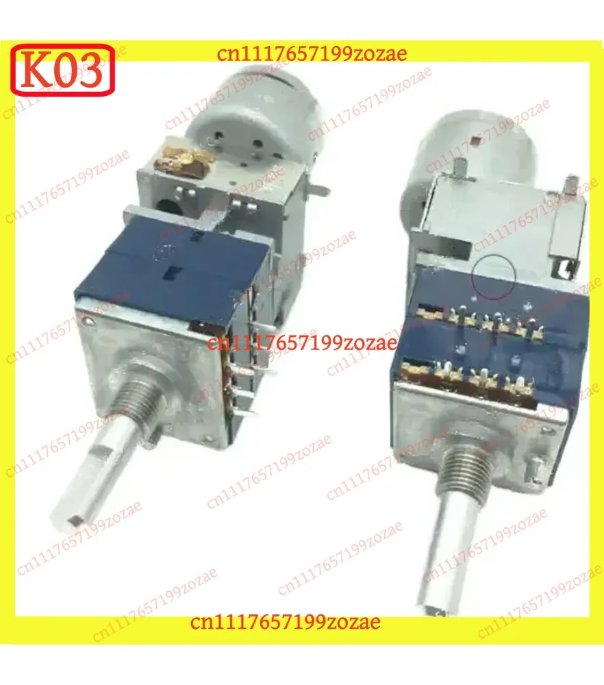 K03 RK27 Dual Motorized Potentiometer A5K 10K 20K 50K 100K for Amplifier, Replacement Parts