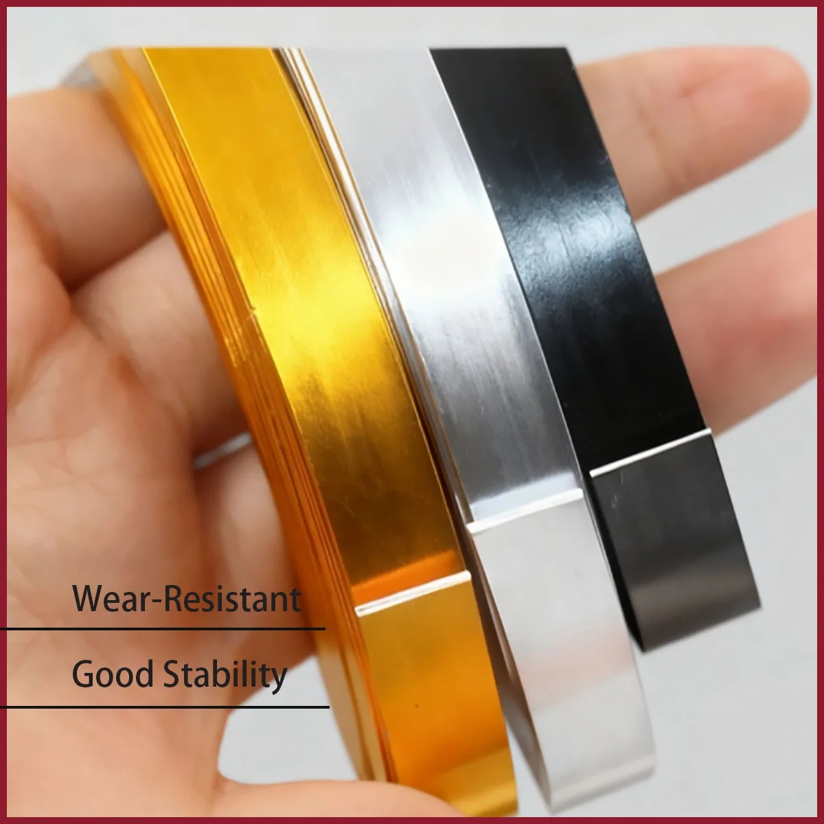 5M Pure Aluminum Flat Strip- 10mm×1mm Wide DIY Hand-Bendable Metal Material for Craft Projects &