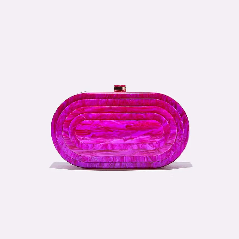 

Summer Vintage Women Evening Bag Fashion Patchwork Acrylic Shoulder Chain Bag Elegant Party Clutch