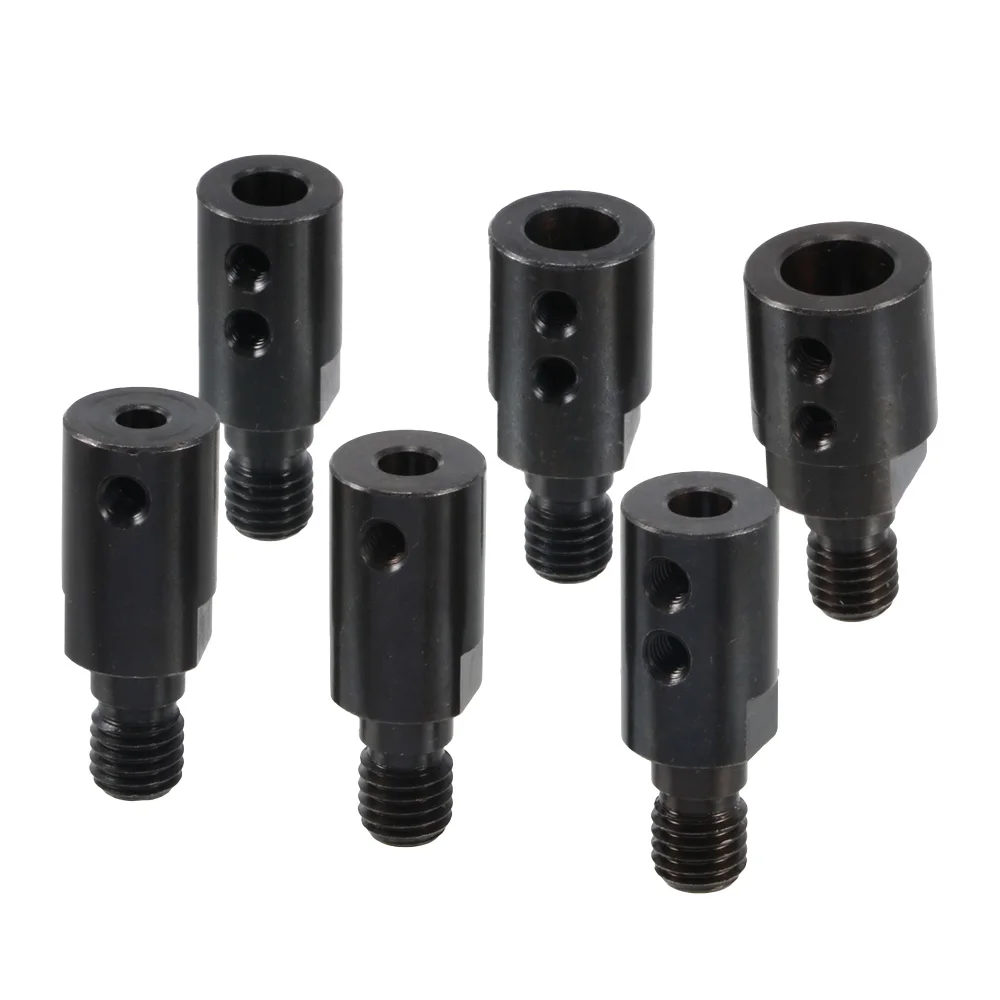 5x M10 5/6/8/10/12mm Adaptor Saw Blade Connecting Rod Shaft Arbor Mandrel Connector Angle Saw Grinder Shaft Coupling Accessories