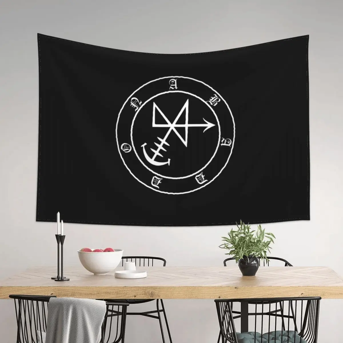 

Sigil of Abaddon Talisman Demon Circle Tapestry Wall Deco Decoration Home Japanese Room Decor House Decoration Tapestry