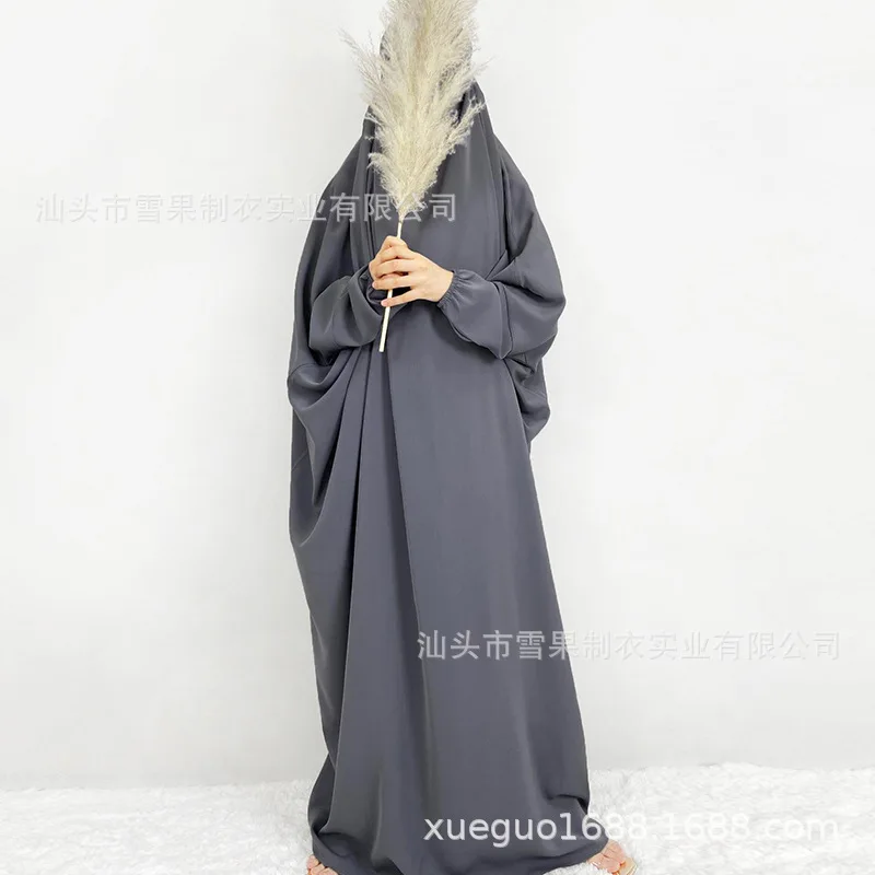 Abaya Dress Eid Women Long Dresses Hooded Muslim Kaftan Jalabiya Ramadan Morocco Dubai Modest Abayas Islam Vestidos Arab Robe