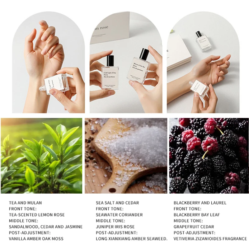 Original brand & Night Tidal Fragrance - 3pcs Fresh & Long-lasting Rollerball Perfume Gift Set, Unisex ,Leave a lasting fragranc