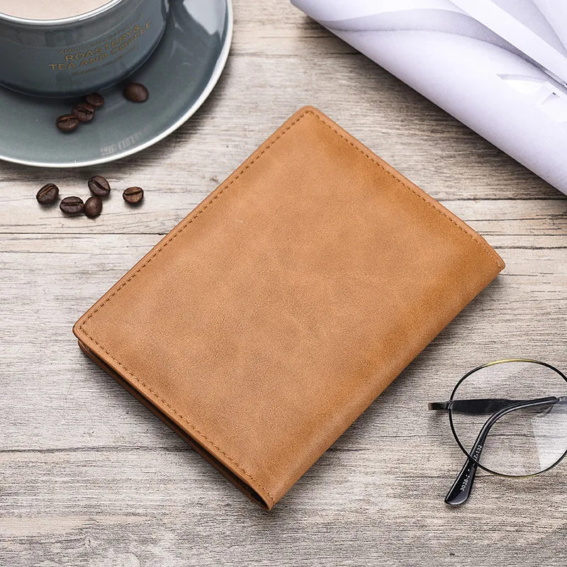 Hot Sale Genuine Leather Men\'s Passport Cover ID Card Case Purse Bank Credit Card Holder Travel Wallet For Male