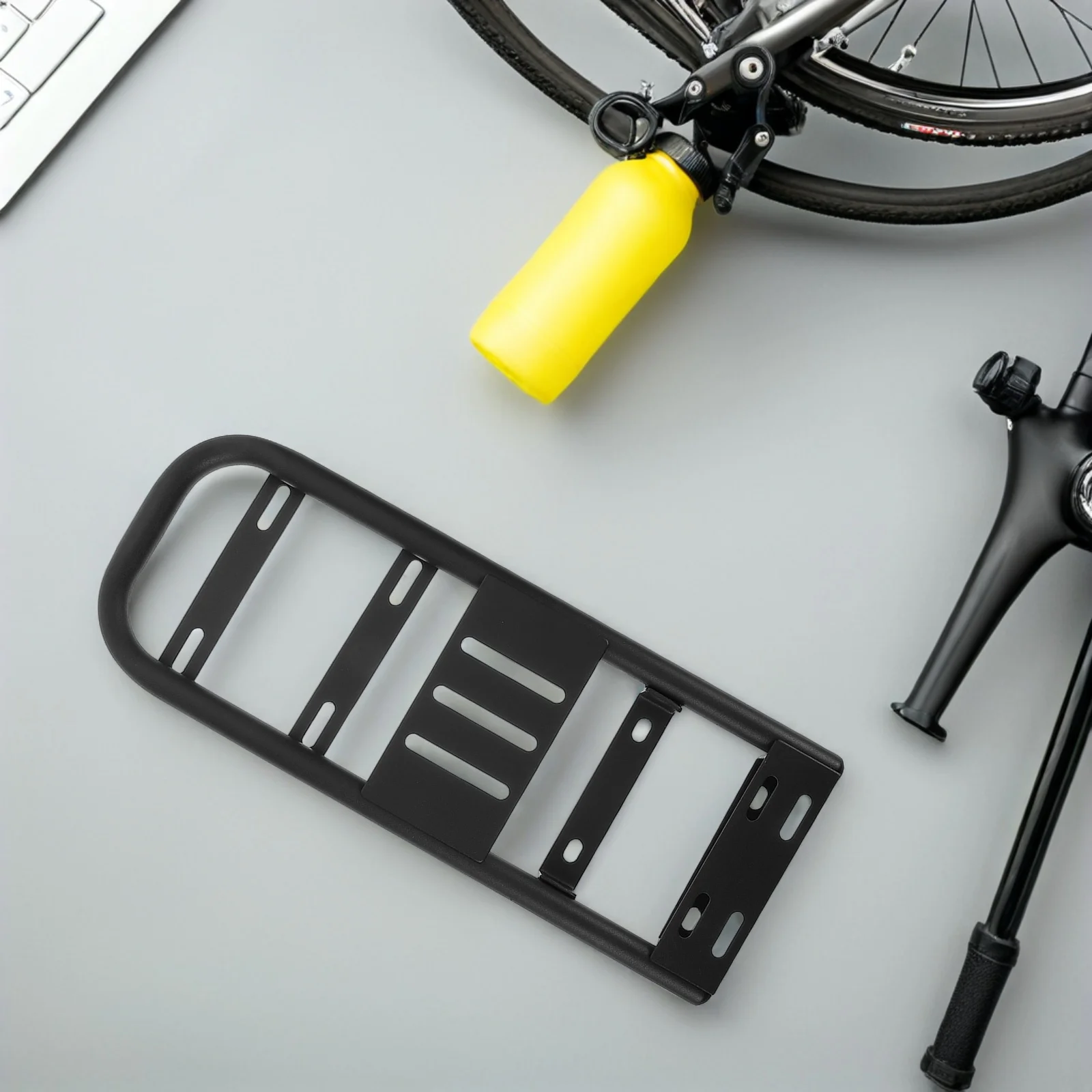 Bagażnik tylny do roweru elektrycznego, wytrzymały, powiększony, stabilne wsparcie ładunku, szybki montaż, odłączany bagażnik motocyklowy.