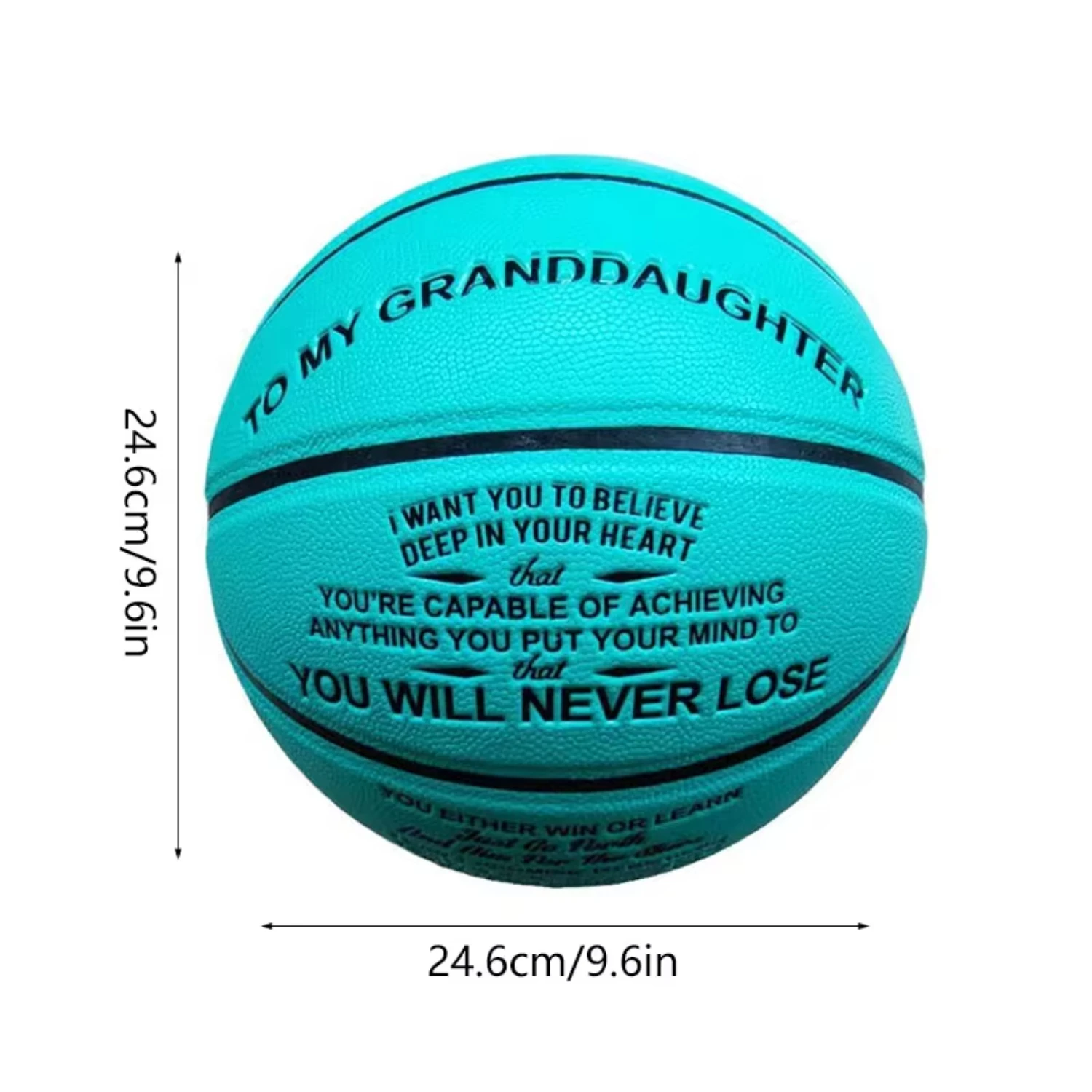 Baloncesto antideslizante de PU para entrenamiento, talla 7, regalo para hijo, hija, abuelo, nieta, novedad, 1 unidad