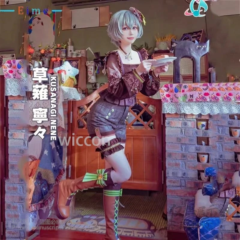 Аниме игровой проект Sekai Kusanagi Nene костюмы для косплея PJSK платье одежда полный комплект парики Хэллоуин вечерние униформа по индивидуальному заказу