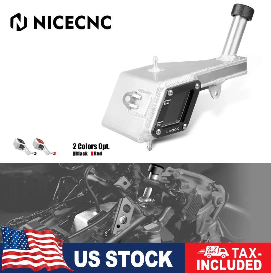 

For Honda TRX450R ER Radiator Reservoir Tank with Cap ATV Coolant Luqid Container for Honda TRX450R 2006-2009 TRX450ER 2006-2014