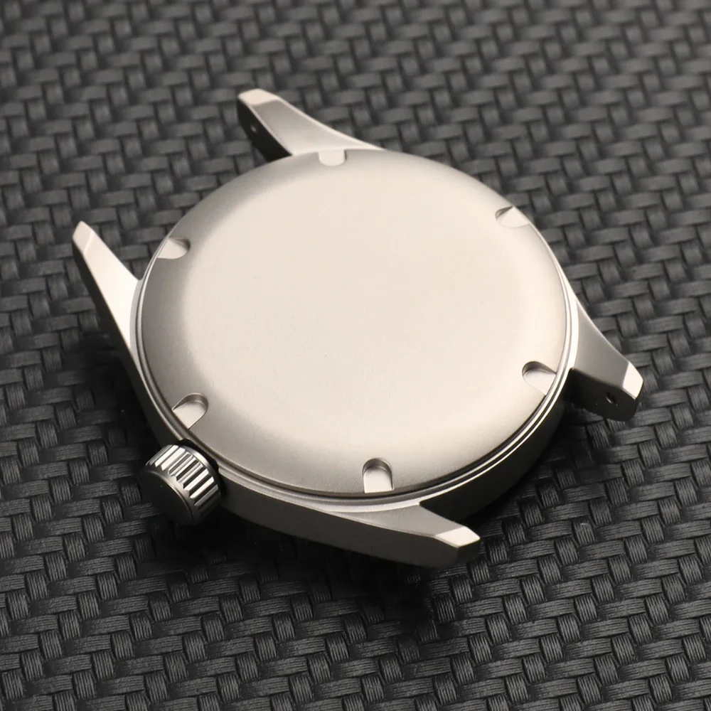 High Quality 36mm Titanium Alloy Watch Case 28.5mm Dial for VH31 Quartz Movement Sapphire 10BAR Nylon Strap Mod Parts view 5