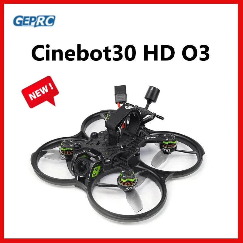 

GEPRC Cinebot30 HD O3 F722-45A AIO с приемником PNP/Frsky R-XSR/TBS Nano RX/ELRS 2,4G FPV Дрон