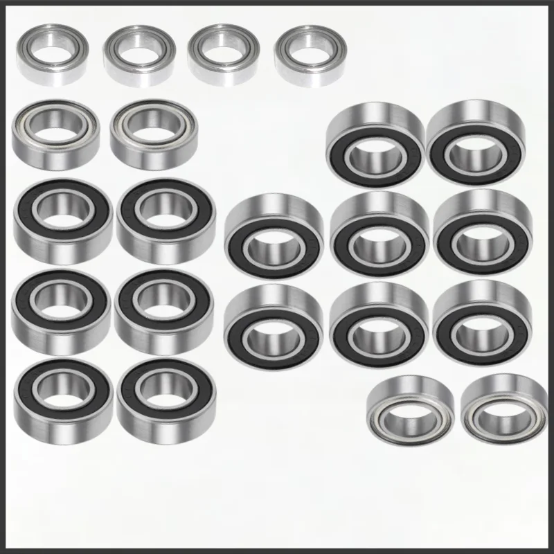 22Pcs Sealed Ball Bearing Kit for HPI Vorza Flux HP 1/8 RC Buggy Truggy MR106 MR148 688 Upgrade Replacement Bearing Set