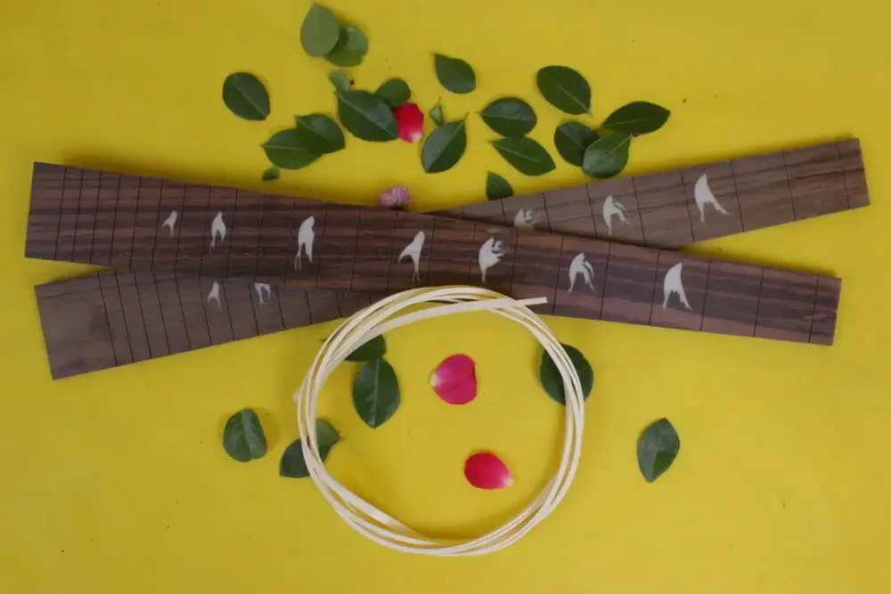 

Yinfente гриф для электрогитары для 22-ладового грифа гитары 25,5 дюймов палисандр высокое качество деревянная птица дизайн DIY Luthier использование