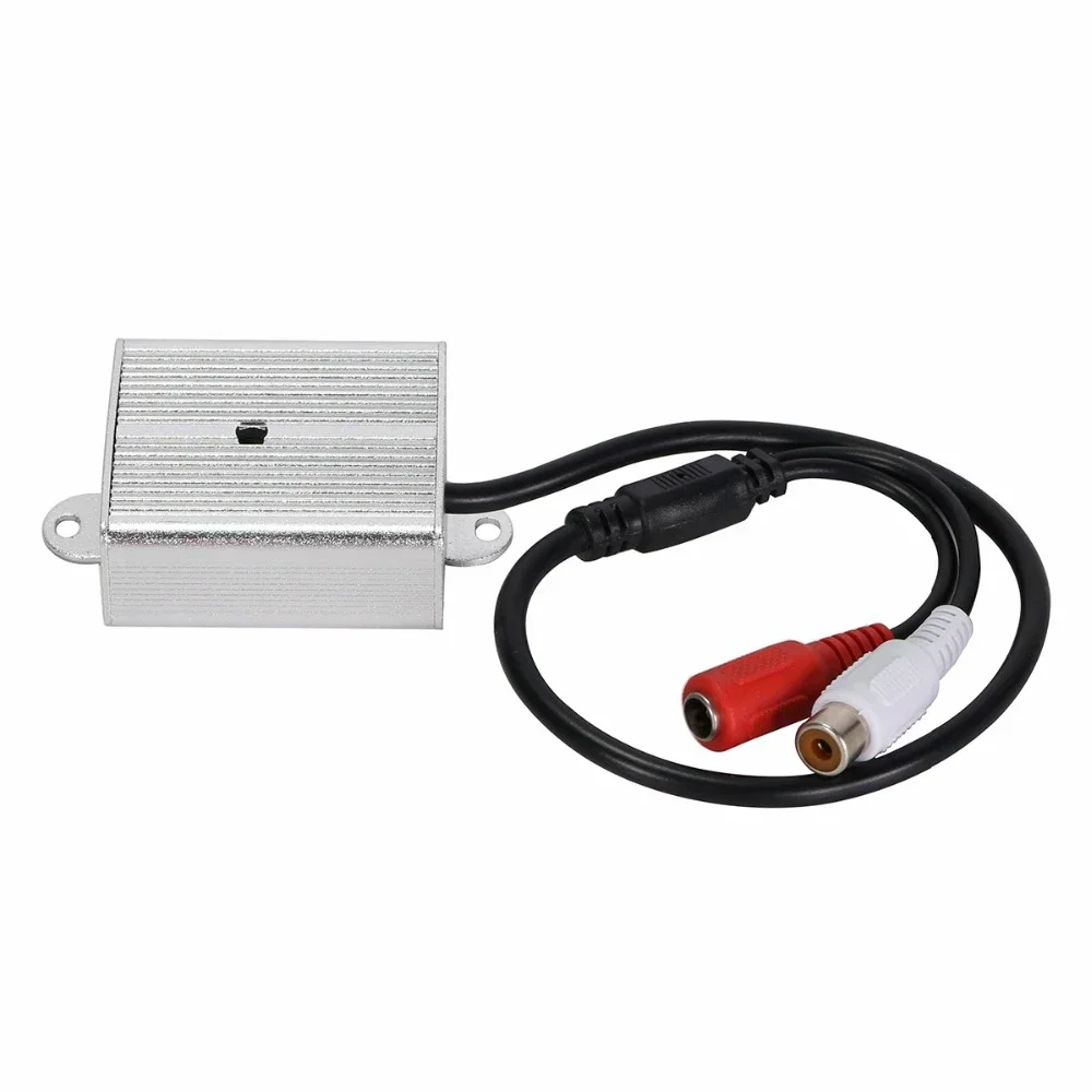 Anpwoo Verstelbare Mini Microfoon Pickup Geluidsmonitor Audio Monitoring Pick-Up Apparaat Metaal Voor Beveiliging Dvr Cctv Accessoires