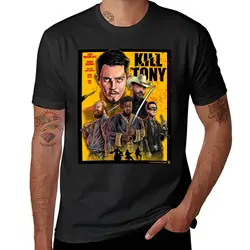 Camiseta gráfica do filme anime masculina, Kill Tony, Roupa estética, camisas de treino