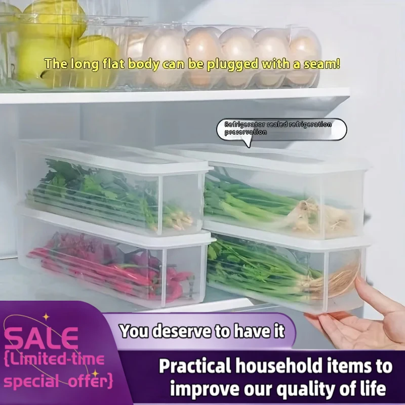 Caixa de armazenamento transparente e hermética para geladeira, caixa de armazenamento para manter alimentos frescos, utensílio para manter frescos os alimentos, pequenas caixas para conservação de alimentos