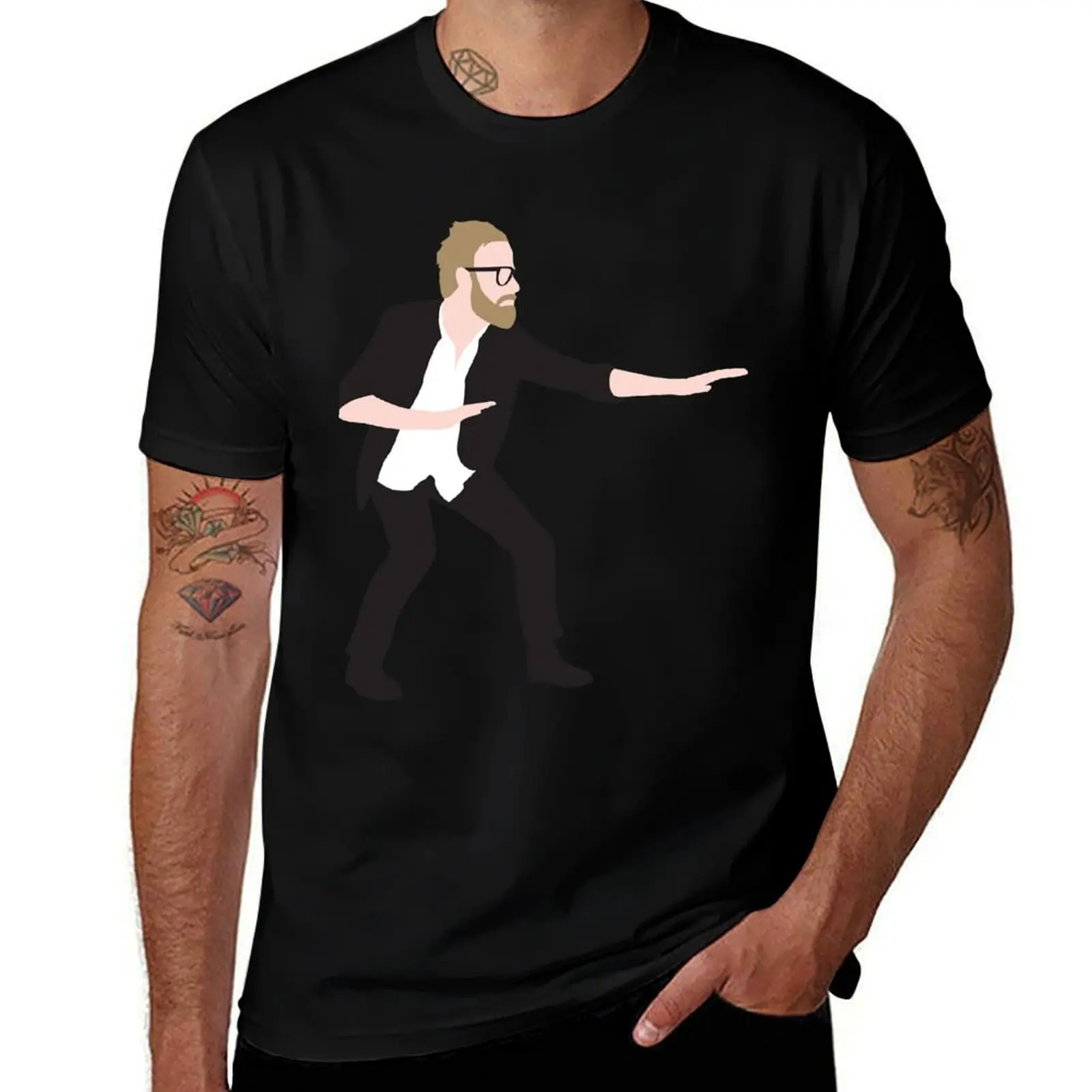 Pre-show Defensive Crouch - Matt Berninger T-Shirt Casual Trendy Streetwear Tee Shirt T-Shirt