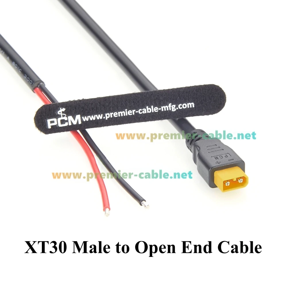 XT30 Stecker auf offenes Ende Stromkabel 16AWG XT30 Pigtail mit blankem Kabelende für RC-Akku, FPV-Drohne, LED-Licht, tragbare Powerstation – Detail 2