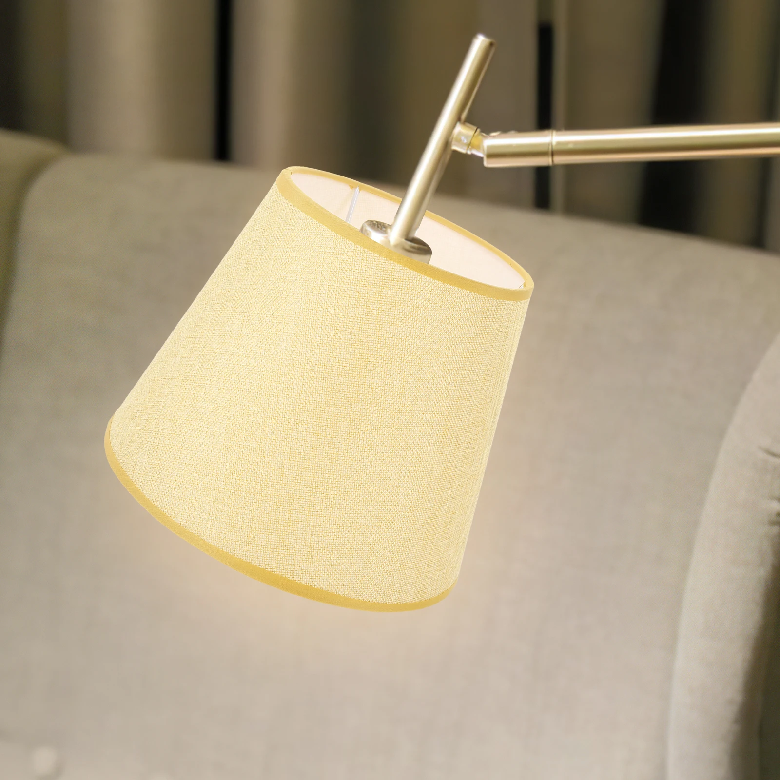 

Fabric Lampshade Cloth Metal Replacement Table Floor Bedside Shades Lamp Cover Durable Sturdy Dustproof Easy Install Remove