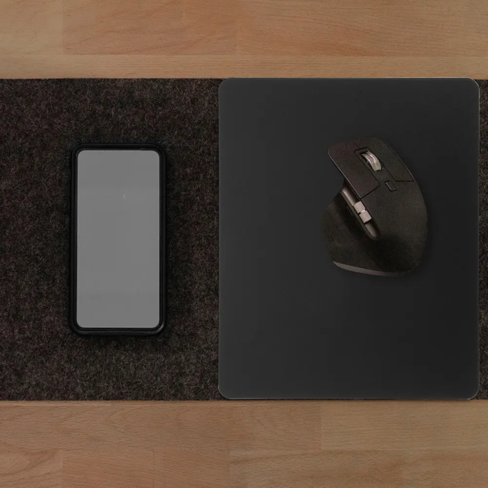 

Double Side Aluminum Alloy Mouse Pad Ultra Thin Hard Surface Nonslip Gaming Office Desk Mouse Mat Smooth Tracking