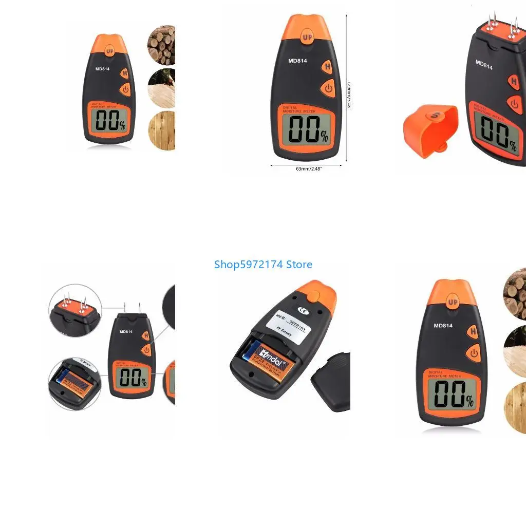 Y3NB Professional Moisture Meter Reliable Moisture Meter Plastic for Precise Testing Suitable for DIY & Constructions