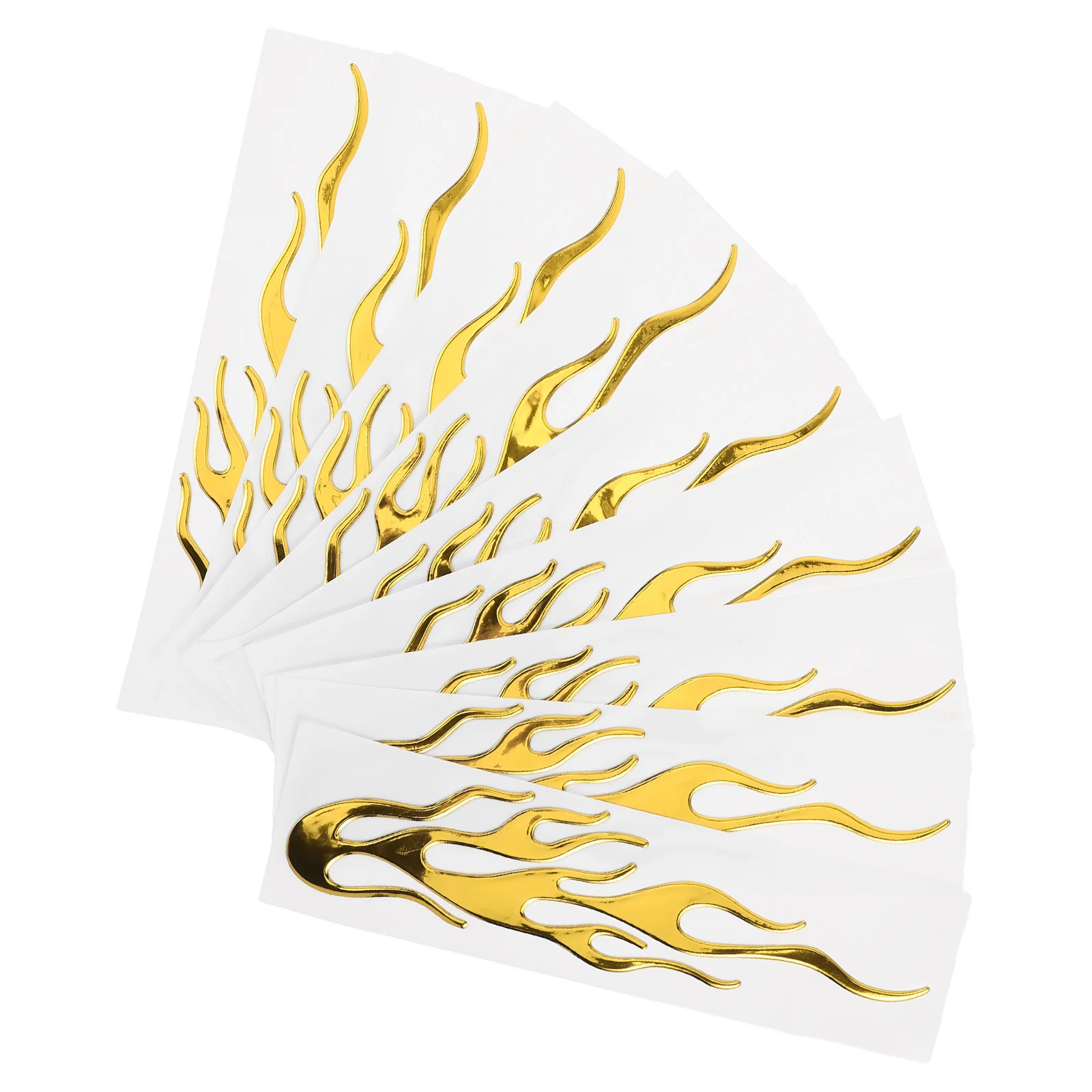 

10Pcs Flame Stickers for Motorcycle 3D Realistic Effect Longlasting PVC Decals for Car Bike Auto Vehicle Decoration