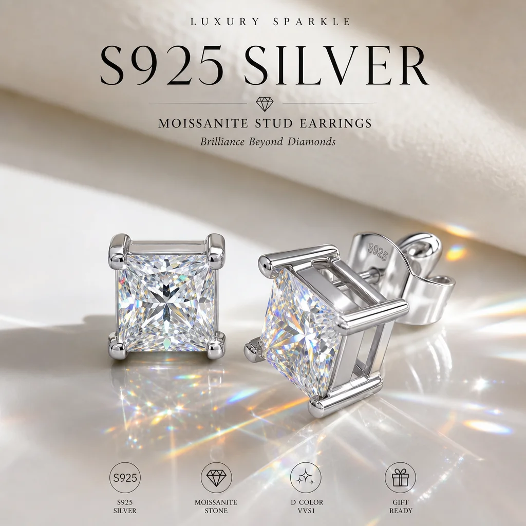 S925 Silber Marquise-Schliff 3EX Cut Zertifizierte 0,5-2,0ct Moissanit-Ohrringe Damen-Party-Schmuck Geschenke mit GRA-Zertifikat – Detail 9