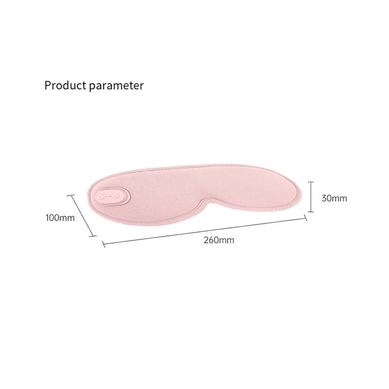3D Eye Protection Steam Eye Mask Electric Heating Hot Intelligent Heating Sleep Shading USB Connection Vibration Massage