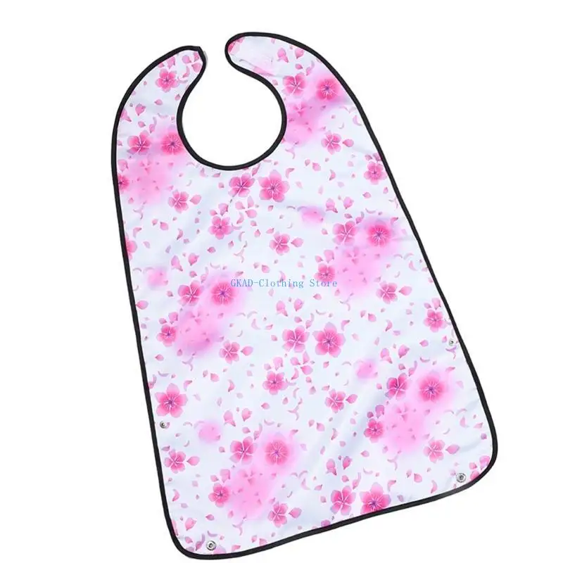 

N0PE Reusable Fabric Adult Bib Scarf For Elderly Care Reusable Dining Clothing Bib