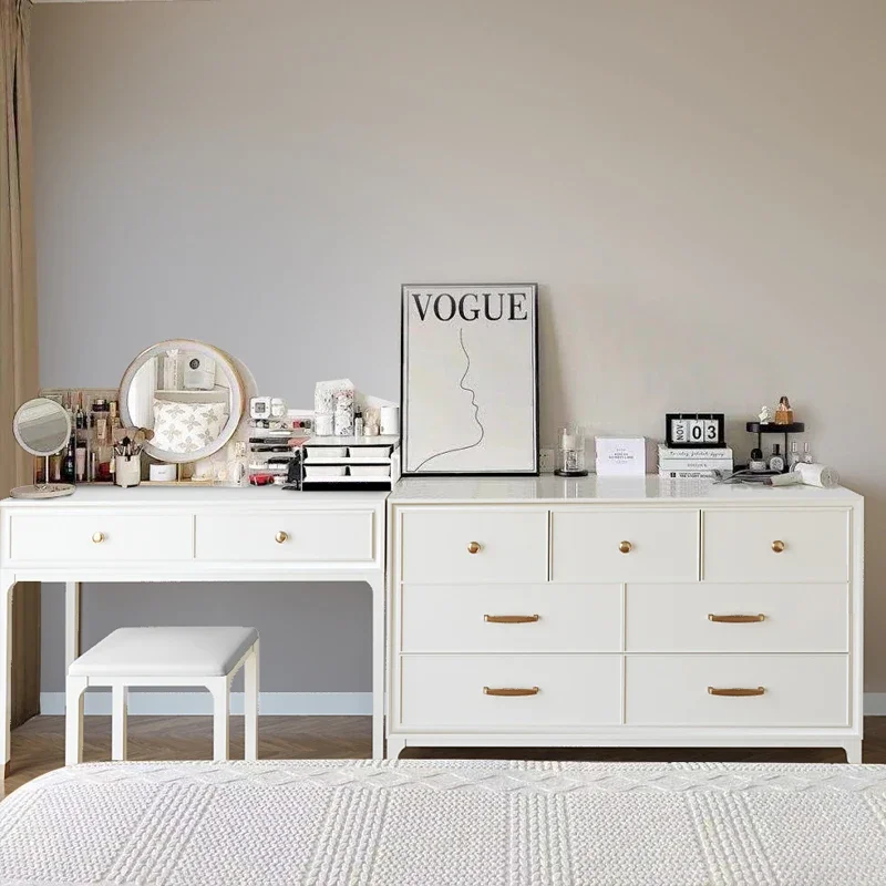 

Nordic Stool Luxury Dresser Eithe Drawers Girl Box Women Hotel Makeup Dressing Table Storage Wooden Comoda Pra Quarto Furniture