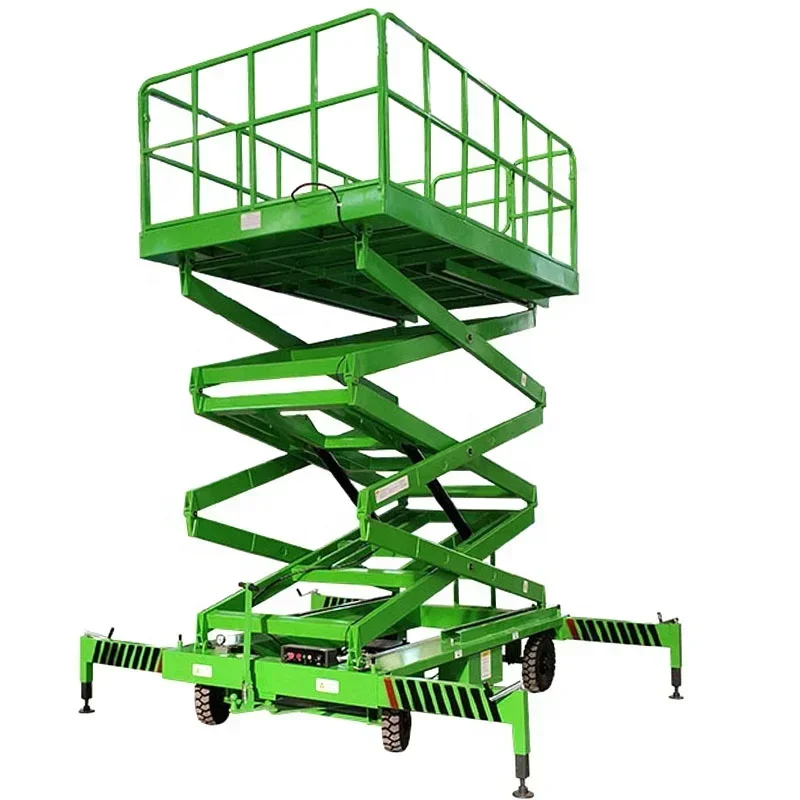 

10m Scissor Lift Platform Aerial Lift Elevator Electric Ladder Scissor Lifts 8m Mini Hydraulic Self-Propelled Lifting Table 16ft