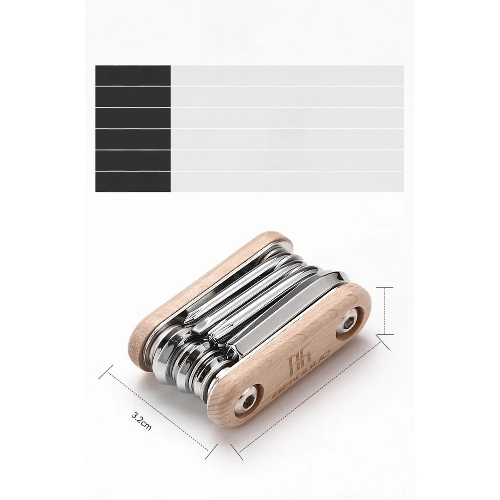 Multi-Function Alloy Steel Bicycle Tool with Hex Keys and Screwdrivers Designed for Road and For Mountain Bike Servicing