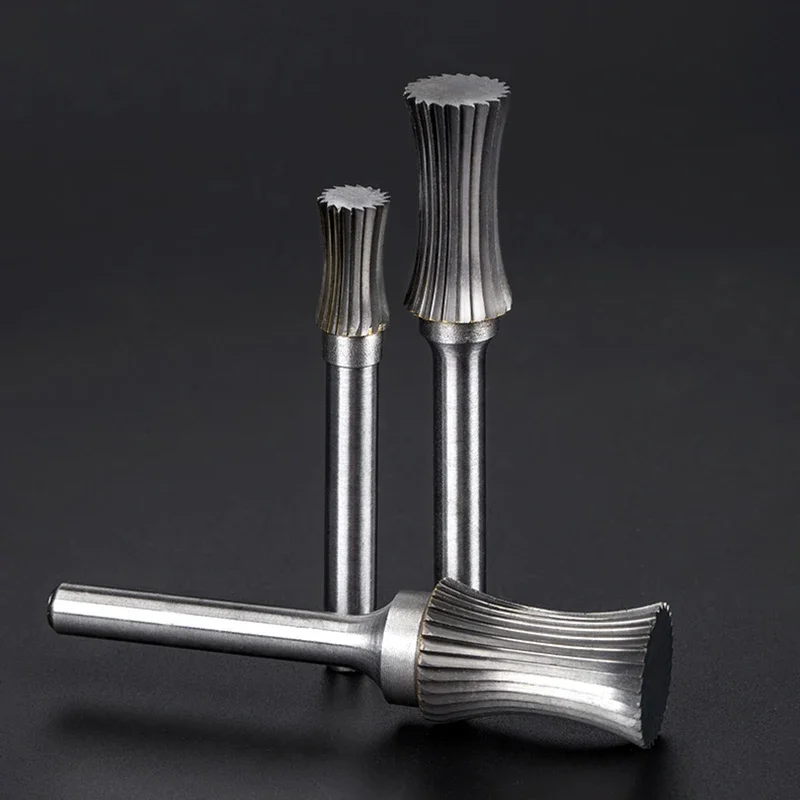 카바이드 로터리 파일 6~16mm U-오목 곡선 텅스텐 강철 밀링 커터 전기 그라인딩 헤드 텅스텐 강철 그라인딩 헤드