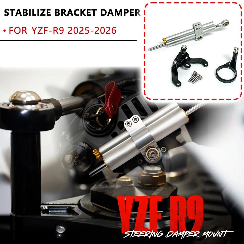 For YAMAHA YZF-R9 YZFR9 R9 2025-2026 Motorcycle Adjustable Steering Damper Stabilizer Mounting Accessories
