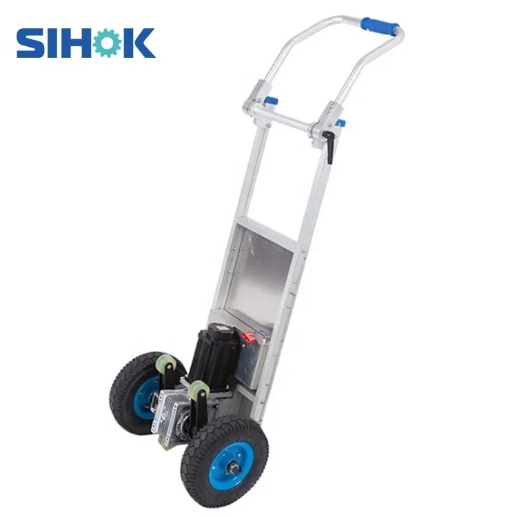 Best Price Aluminum Heavy  Trolley 250kg Folding Hand Trolley Battery Operated Electric Stair Climbing Trolley