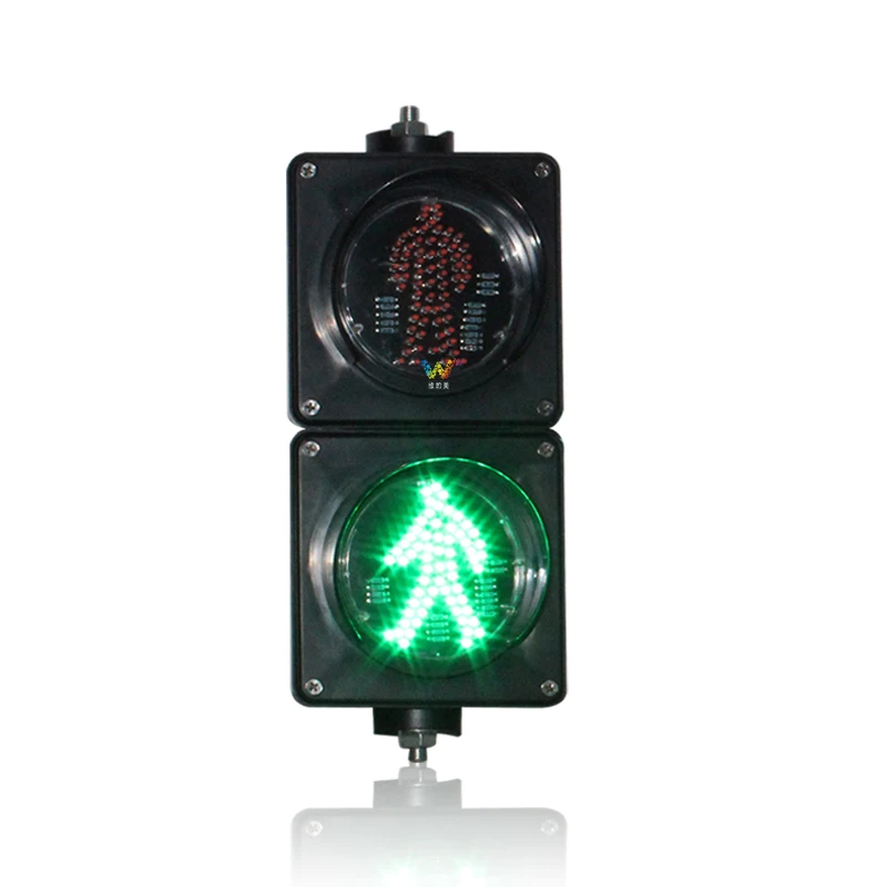 100mm DC12V o DC24V o AC85-265V rosso verde Zebra Crossing semaforo pedonale a Led con telecomando