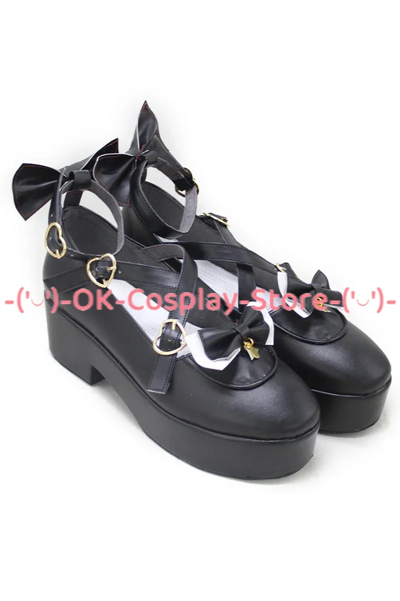 Maria Marionette Cosplay Shoes Halloween Carnival Boots VTuber Cosplay Prop PU Leather Shoes Custom Made