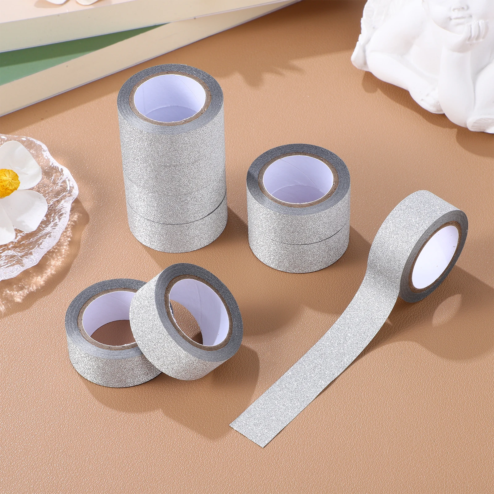 

20 Rolls Glitter Film Tape Scrapbook Washi Vintage for Wrapping Glitters Scrapbooking Supplies Decorative Tapes Paper Crafts