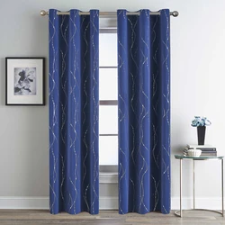 Little Star Waves Printed Blackout Curtains For Living Room Bedroom High Shading Thick Blinds Drapes Window Door