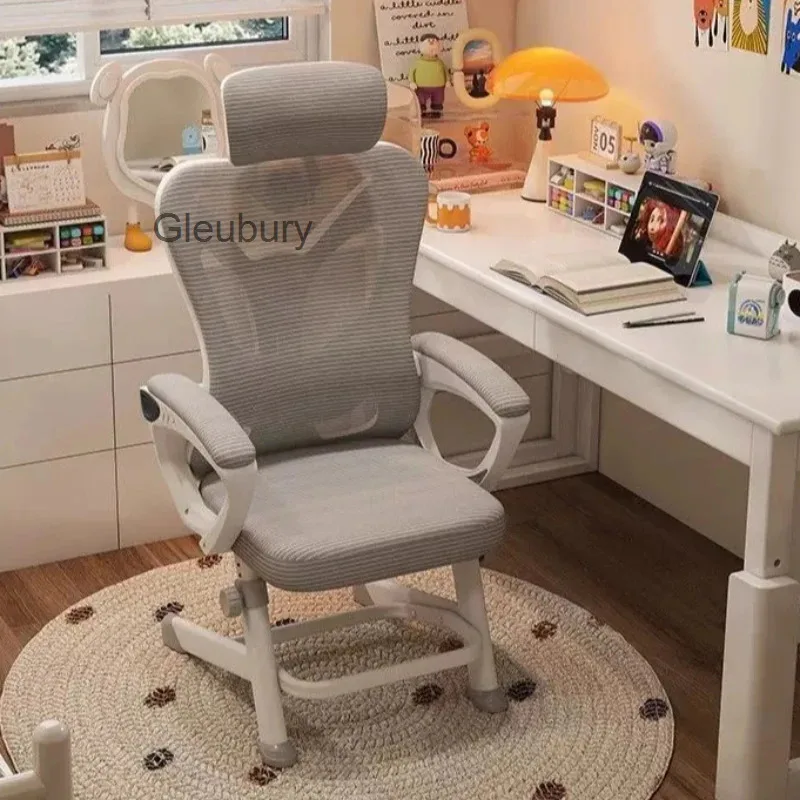 Cadeira de escritório para computador, cadeiras para uso doméstico, assento reclinável confortável para longos períodos sentado, cadeira ergonómica co