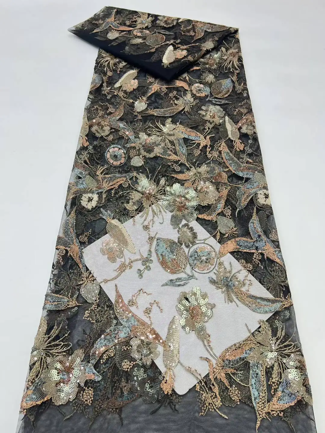 Red de malla suave de encaje de tul francés africano con cuentas de lentejuelas tela de boda nigeriana para vestidos de novia accesorios