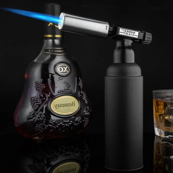 Creative Outdoor Windproof Personalized Metal Electronic Welding Gun with Oversized Lighter Kitchen Torch for Cooking