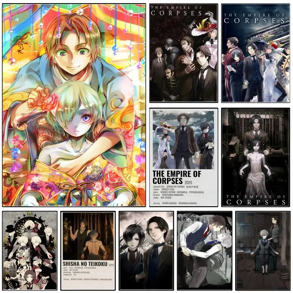 Anime T-The Empire Of Corpses Poster Self-adhesive Art Waterproof Paper Sticker Coffee House Bar Room Wall Decor