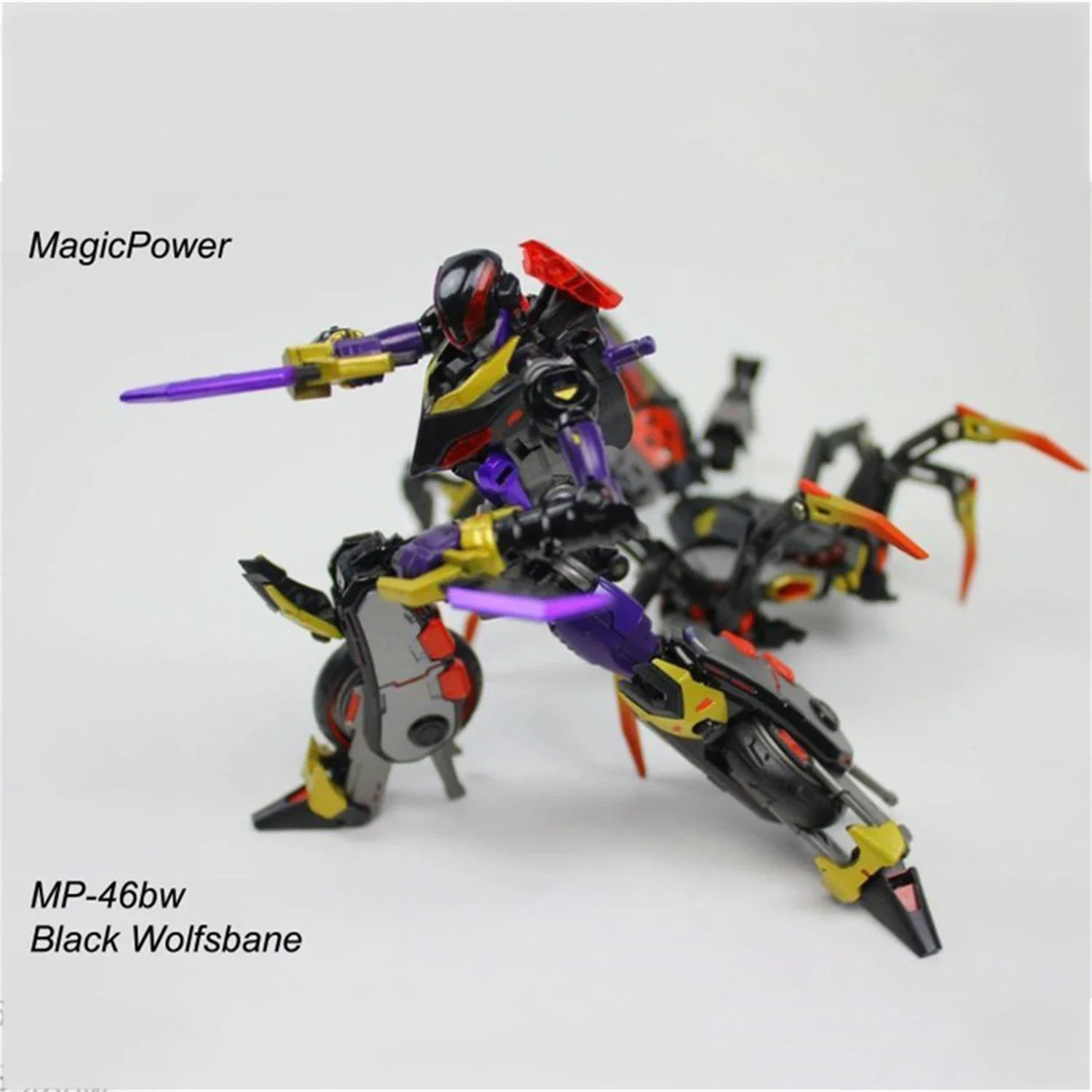 [W magazynie] magiczna transformacja mocy MP-46BW MP46BW Blackarachnia czarna figurka Wolfsbdne zabawkowe roboty