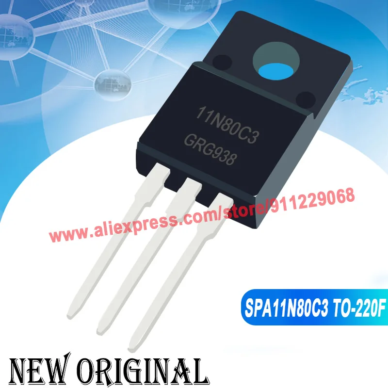 (5 Pieces) 11N80C3 SPA11N80C3  TO-220F 800V 11A