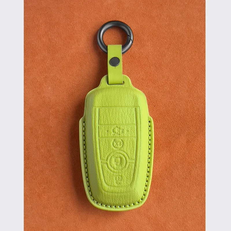 for Lincoln Key Case Leather Z Adventurer Navigator Aviator Car Keychain Cover