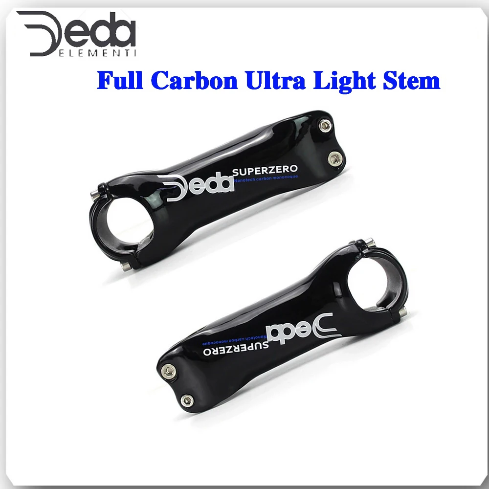 

DEDA Full Carbon Black Color Stem Ultra Light 6 Degree 17 Degree 60mm-130mm Stem Mountain Bike Road Bike Stem