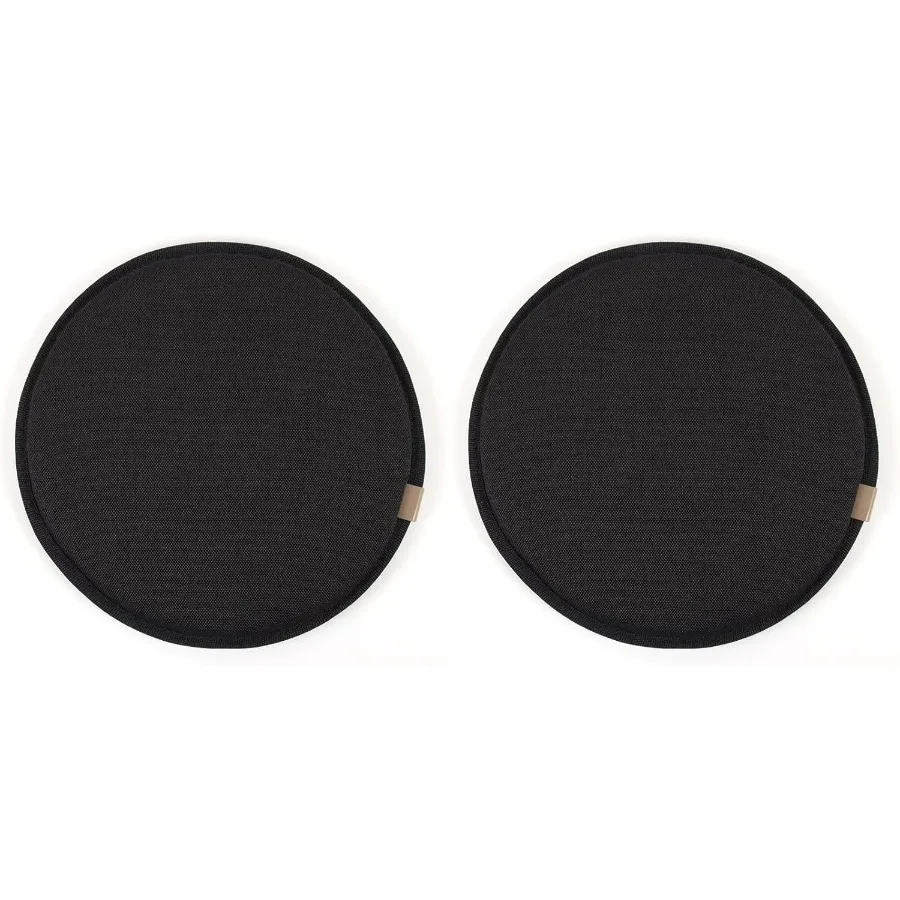 

13 Inch Round Chair Cushions with Ties Set of 2 Anti Slip Bistro Chair Seat Cushions Circle Chair Pad for Kitchen Dining Chairs